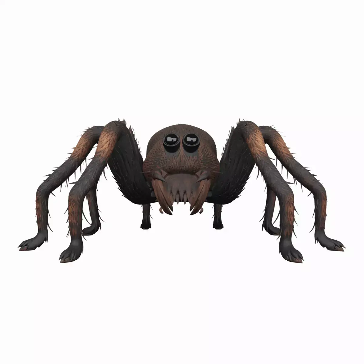 Giant Hairy Spider Plush 3D Model Game Character 3D model