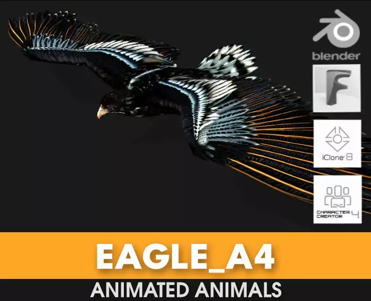 Eagle A4 3D model