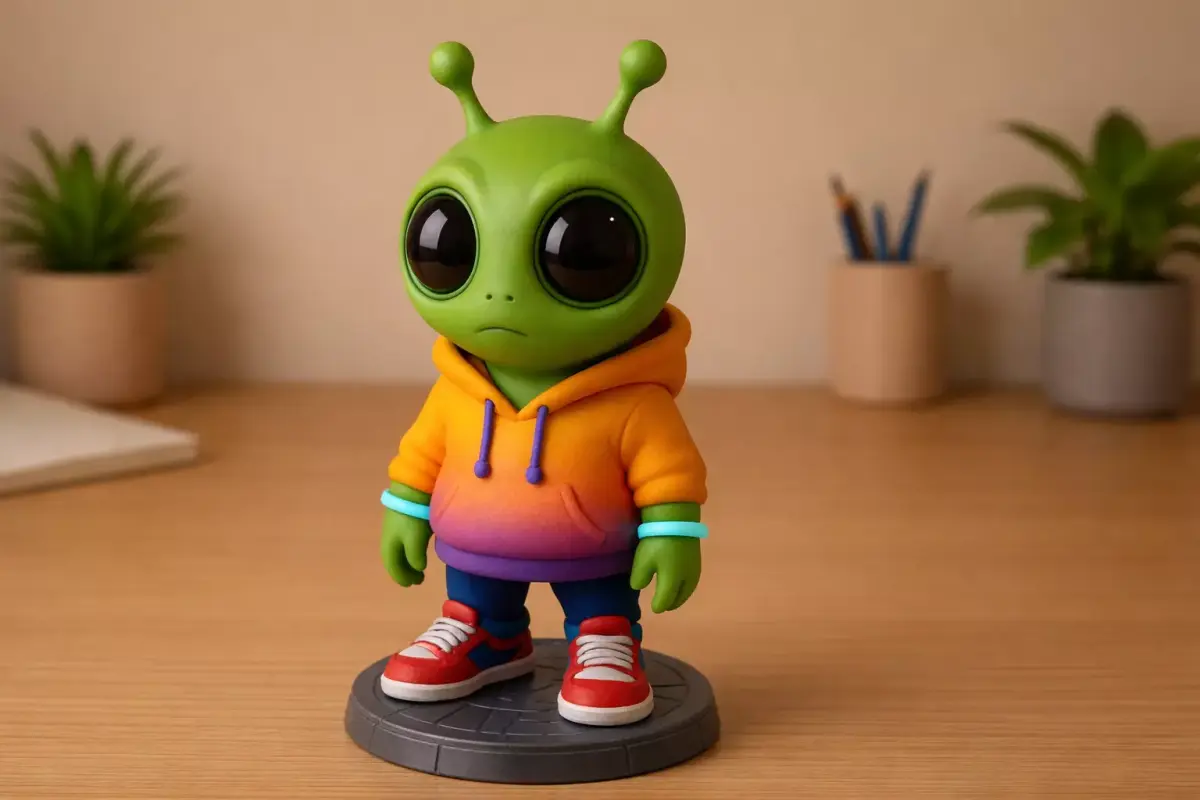 Alien Hoodie Collectible Figurine for Resin Printing Free 3D print model