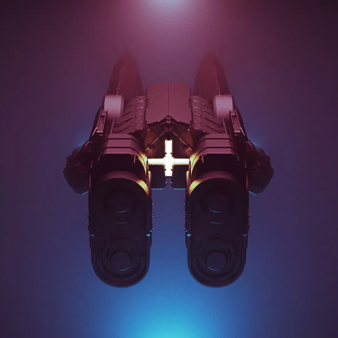 Spaceship Bizon 3D model