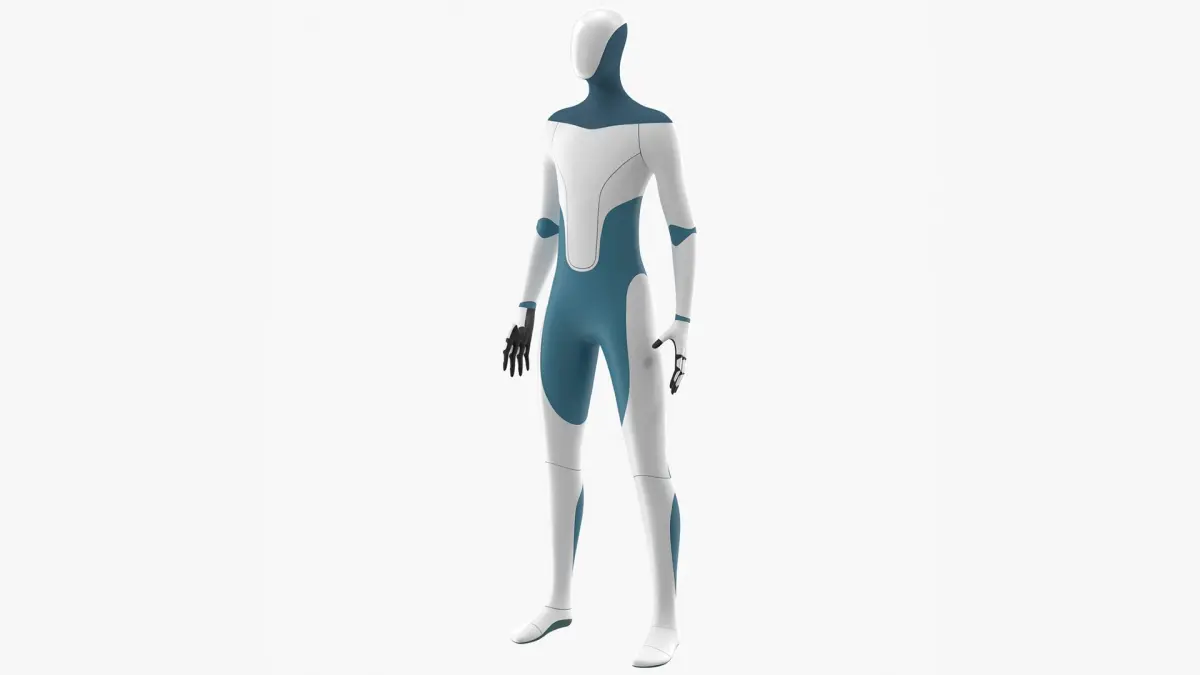 Robotic Humanoid Rigged for Maya 3D model