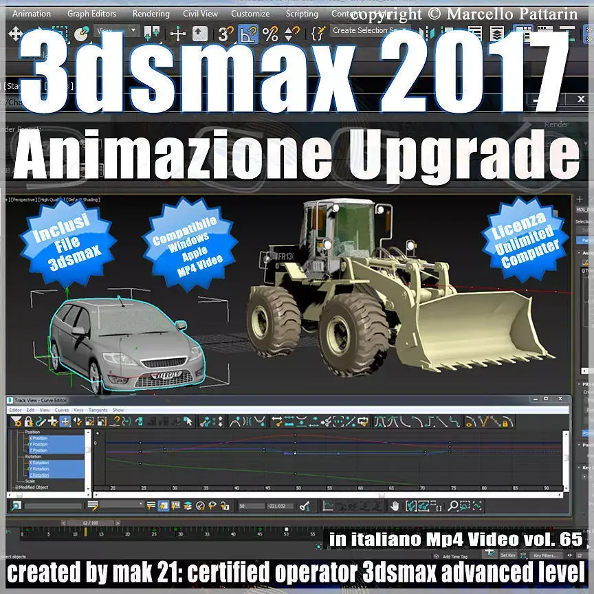 3ds max 2017 Animazione Upgrade vol 65 MP4 3D model