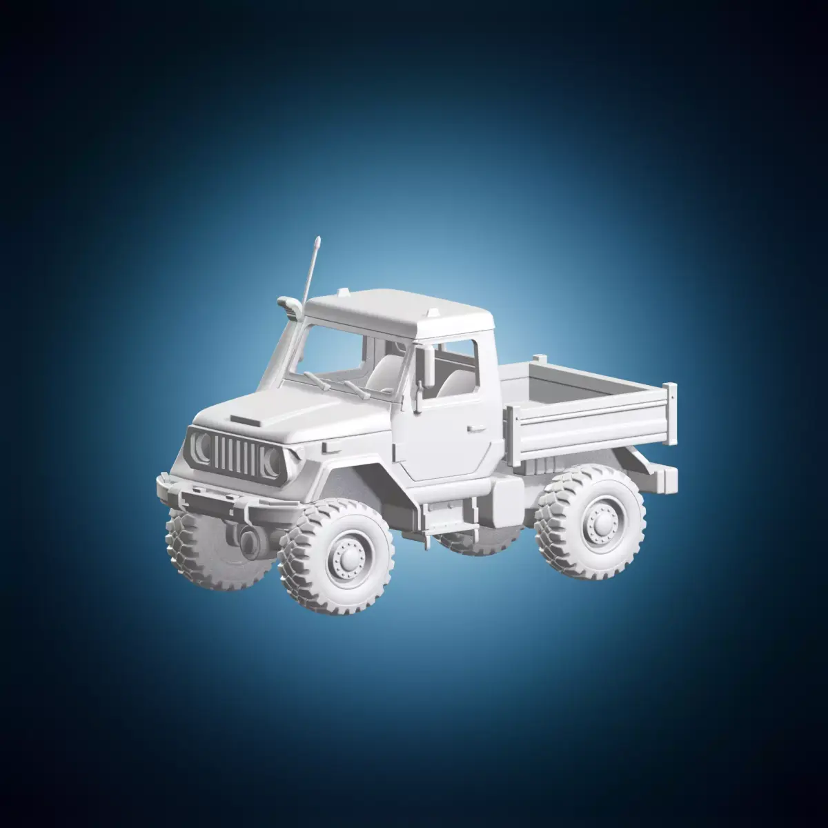 Off-road Utility Truck 3D Model 3D print model