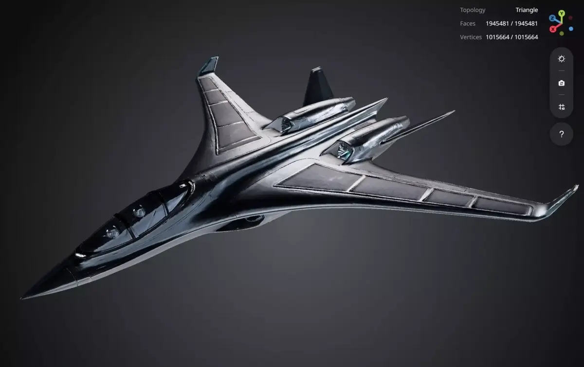 Futuristic Jet 3D model