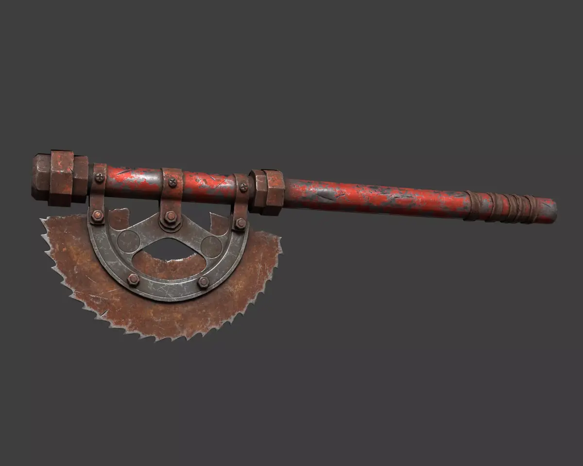 3DAxe Low-poly 3D model
