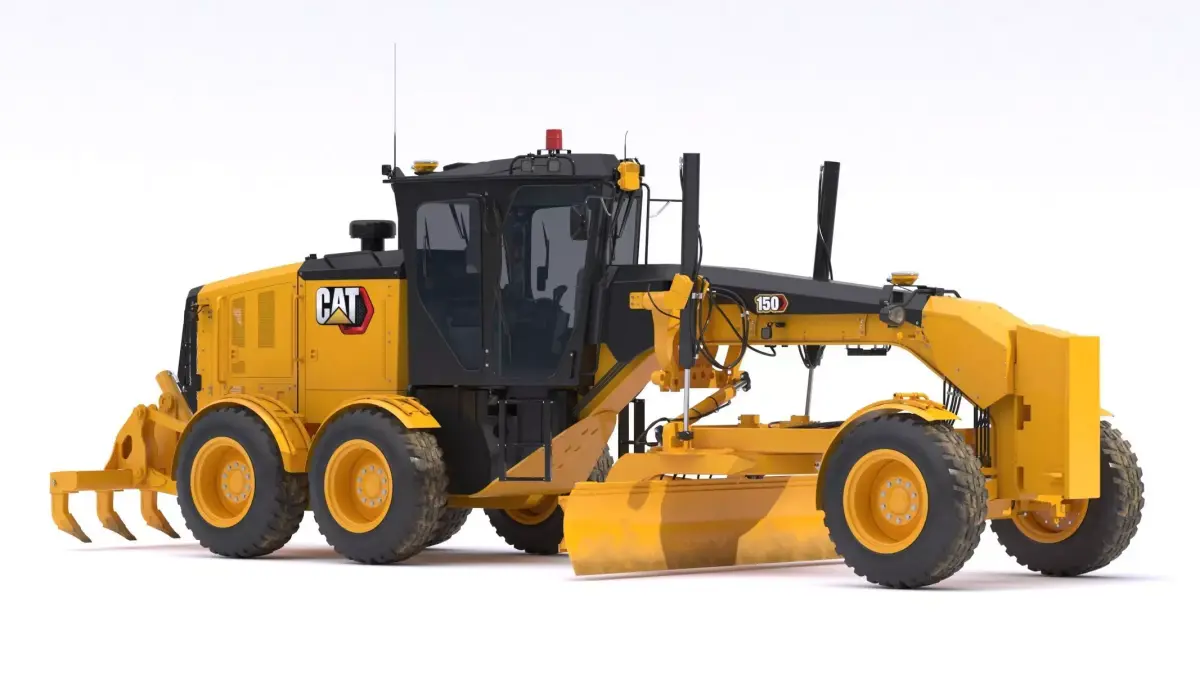 CAT Motor Grader 150 AWD Dirty 3D model