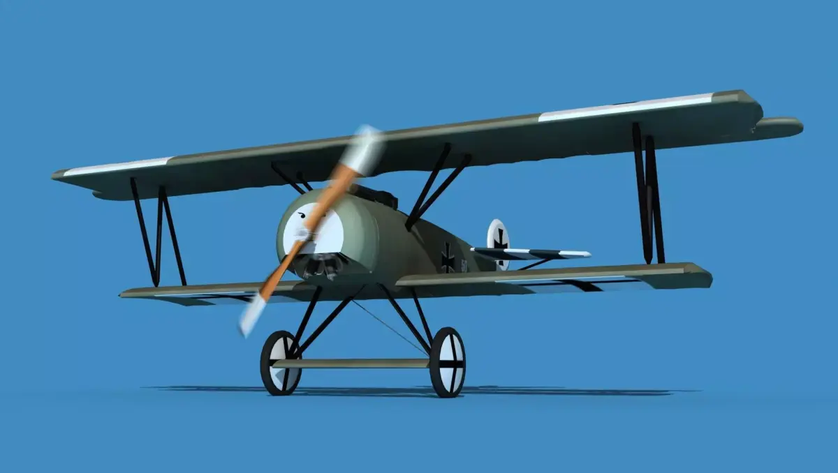 Fokker D-VI V11 3D model