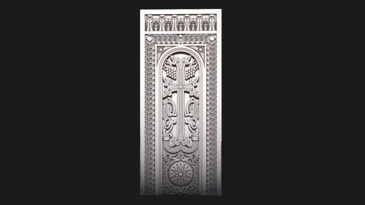 Armenian Cross-stone 03 3D print model