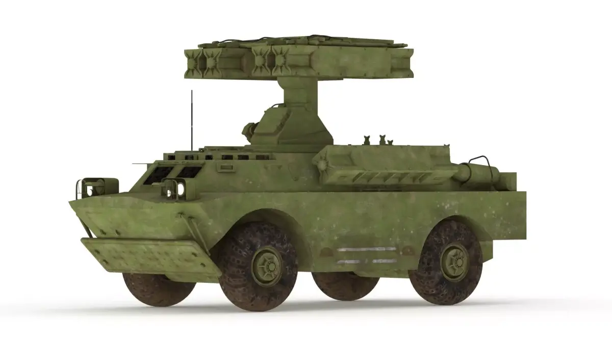 9K31 Strela-1 Low Poly Low-poly 3D model