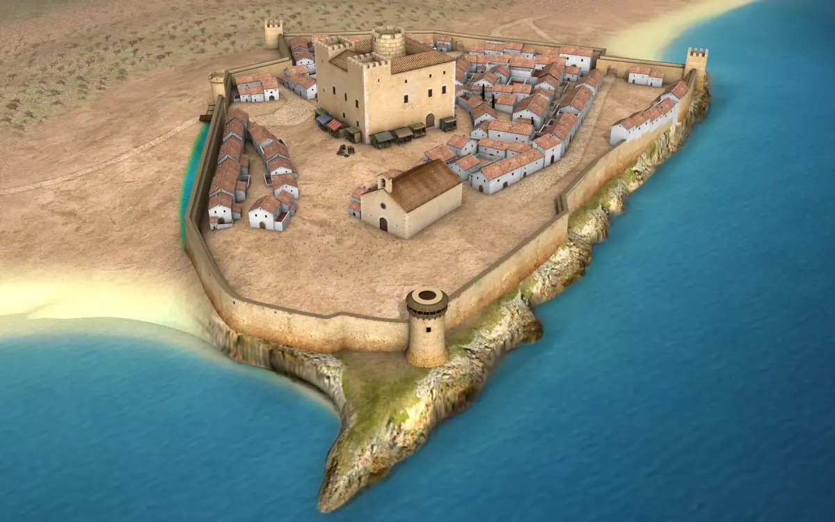 Sitges Medieval Town 14th Century - Historical Reconstruction 3D model
