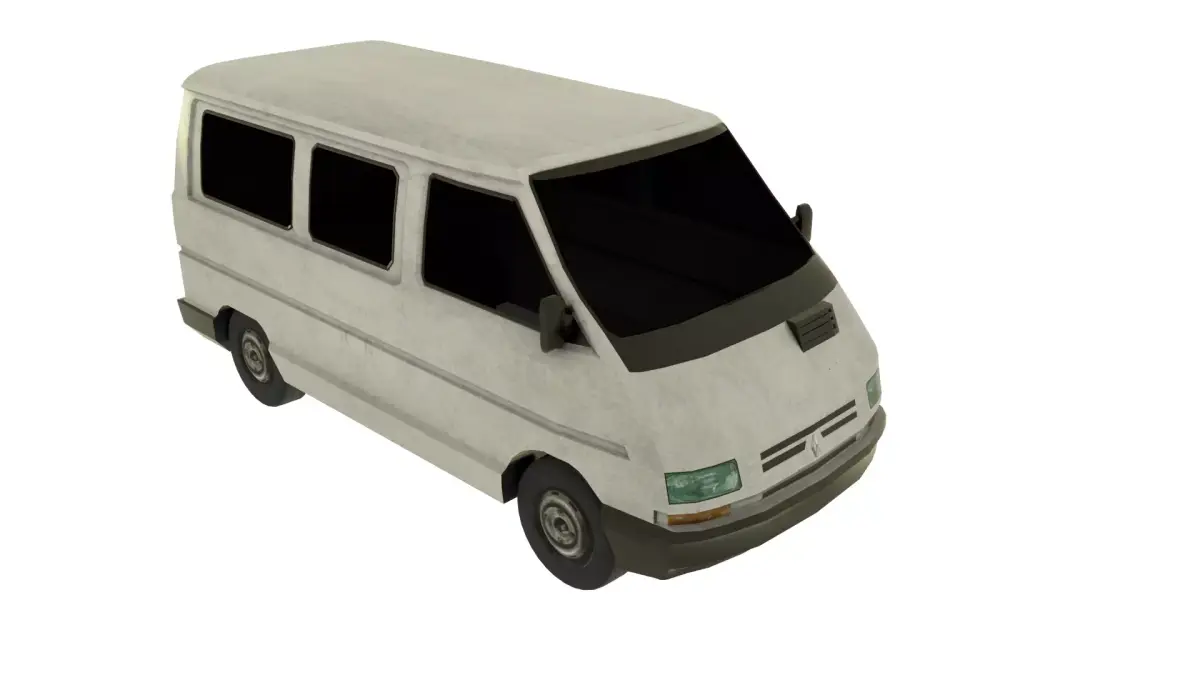 Renault Trafic Low-poly 3D model