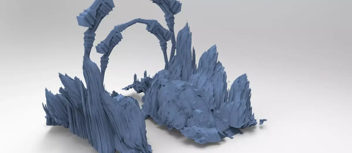 Medusa Cliff Pass way 3D model