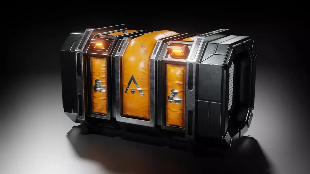 Sci-fi Crate Low-poly 3D model 8