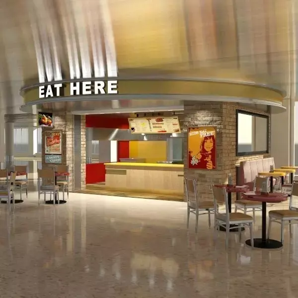 Fast Food Kiosk 3D model
