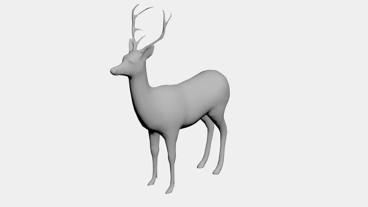 Deer-wild animals 3D model