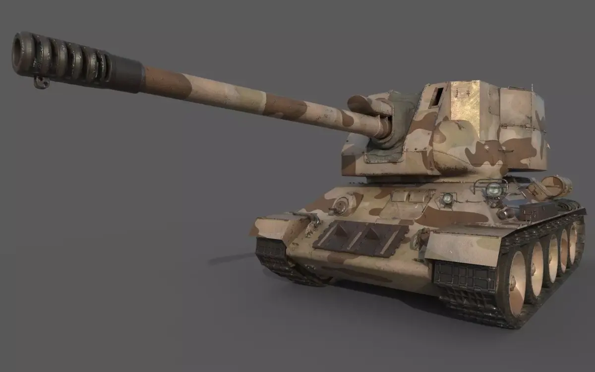 T-34-122 Egyptian 3D model