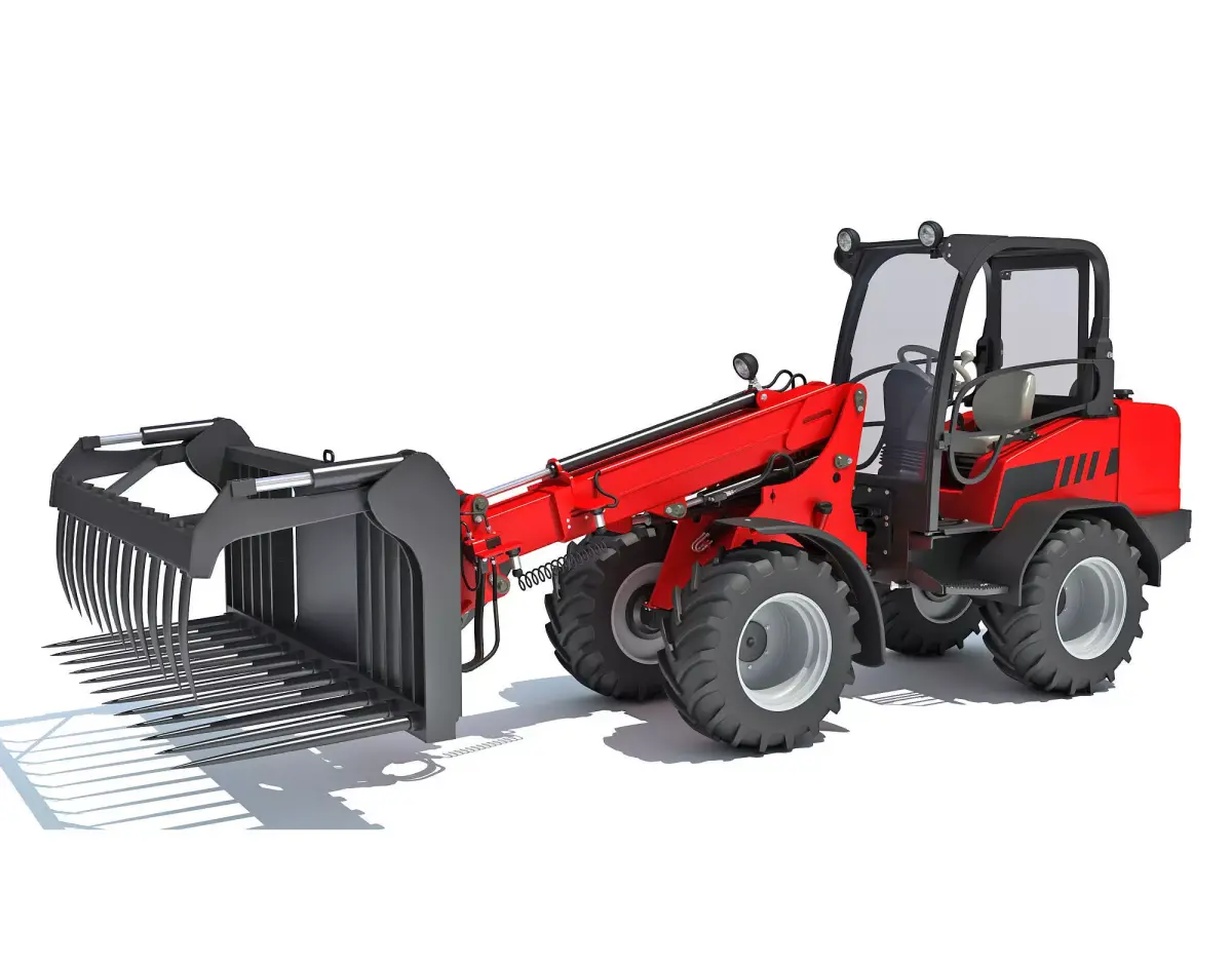 Telehandler forklift 3D model from CGTrader