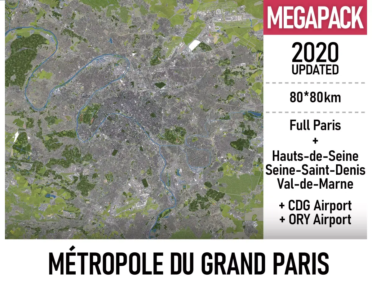 Paris - Grand Paris 3D Model Pack purchase