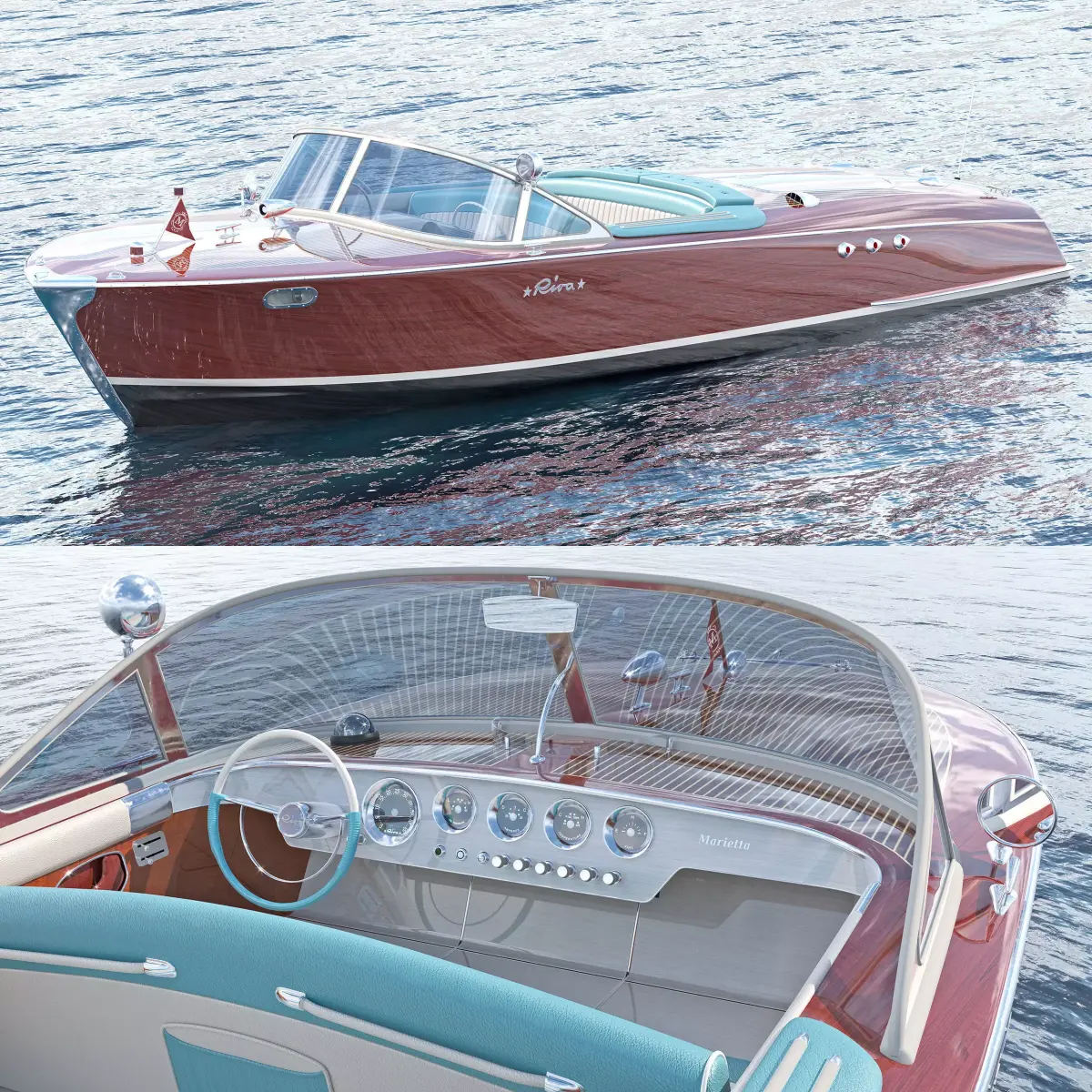 Boat Riva Ariston Marietta  3D model