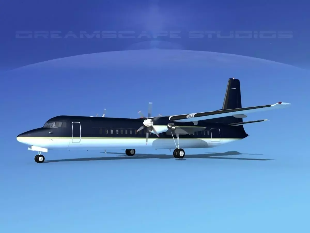 Fokker F-60 Corporate 5 3D model