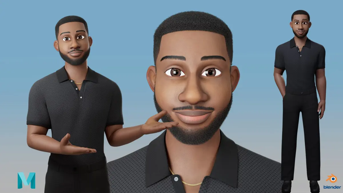 Stylized Man 3D model