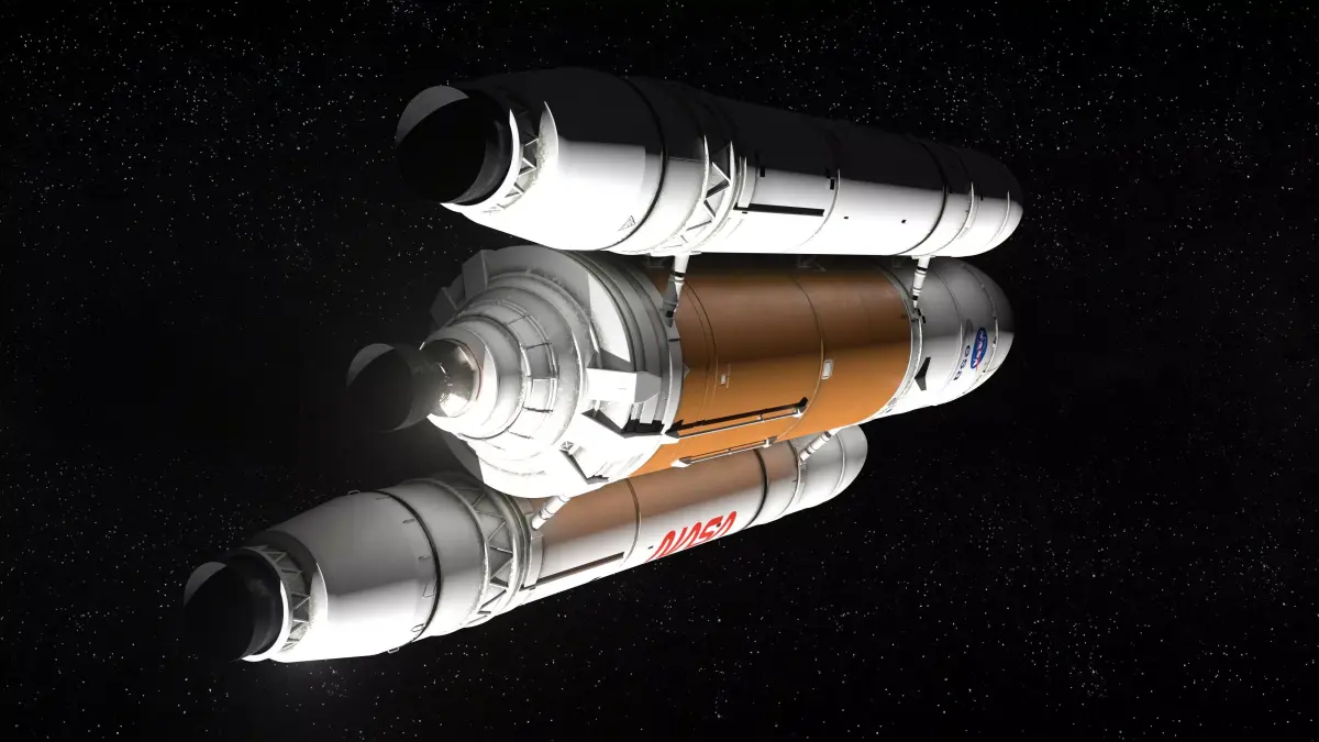 Rocket spaceship - With engine and Satellite 3D model