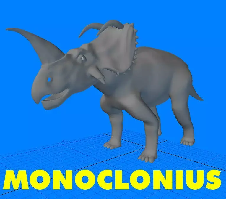 Monoclonius triceratops 3D model