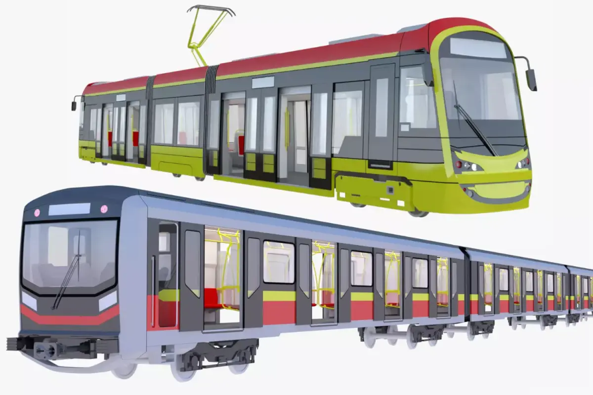 Warsaw public transport bundle 3D Model Pack