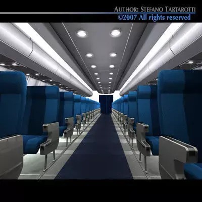 Interior plane 3 3D model