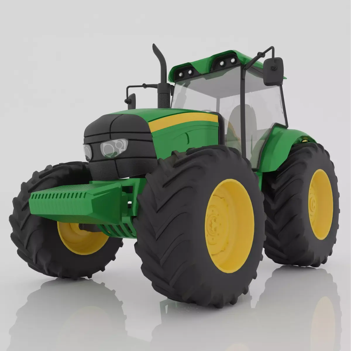 Farm Tractor 4K 3D model
