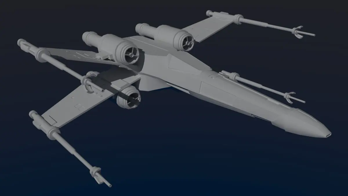 T-65 X-Wing Fighter 3D model