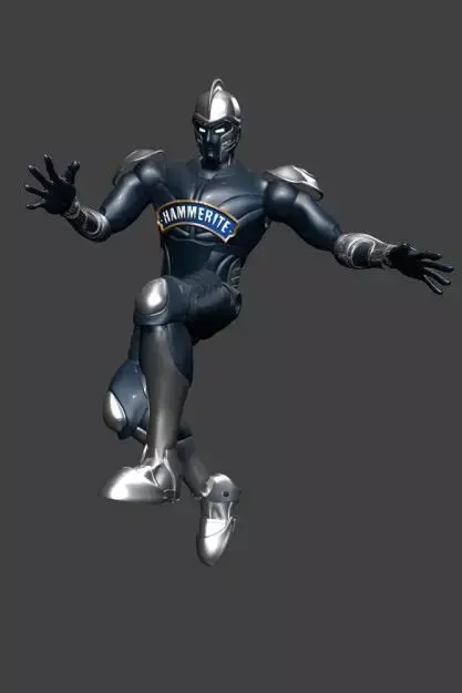 Robot  Rigget men Free low-poly 3D model
