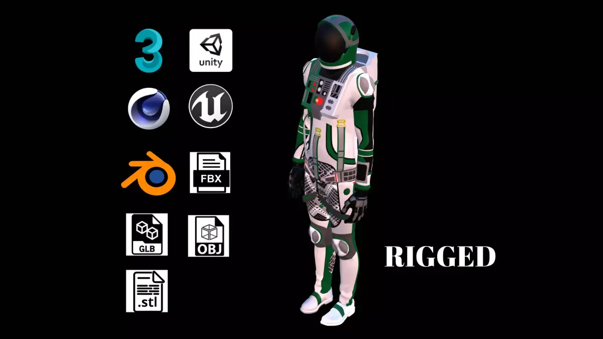Astronaut Spacesuit Portugal 3D model