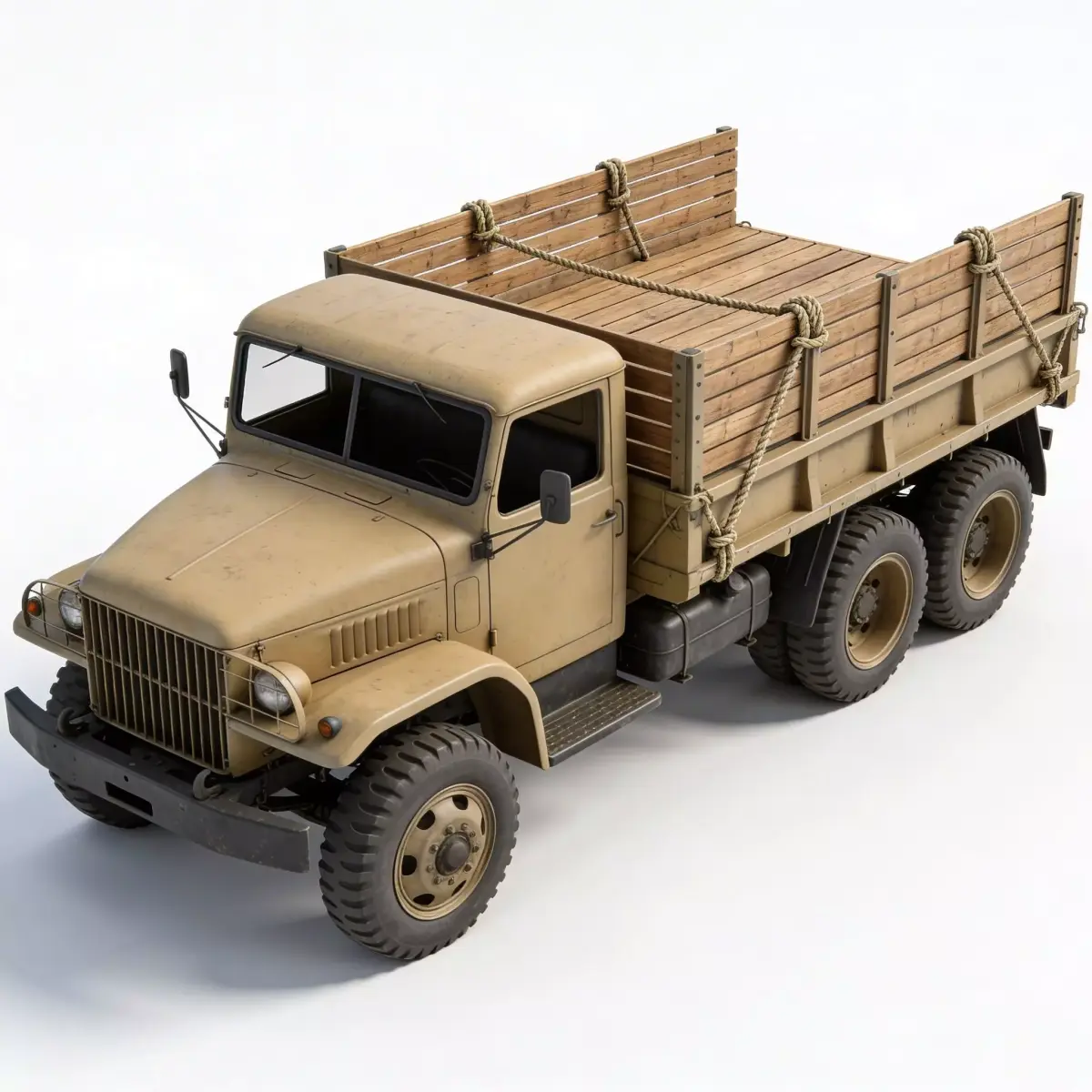 WWII Light Tank  Model Low-poly 3D model