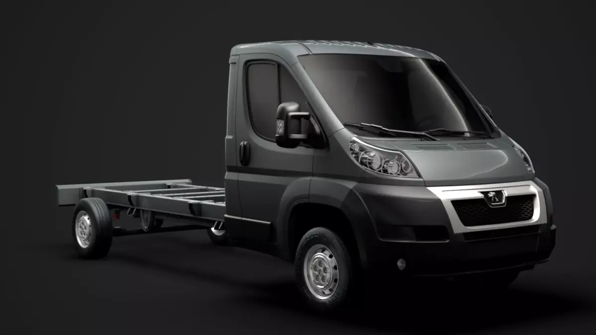 Peugeot Boxer Chassis Truck Single Cab 4300WB 2014 3D model