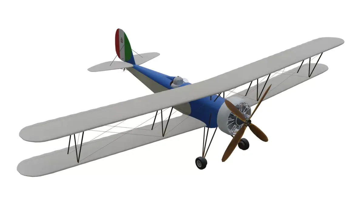 Caproni Ca 161 Bis Low-poly 3D model