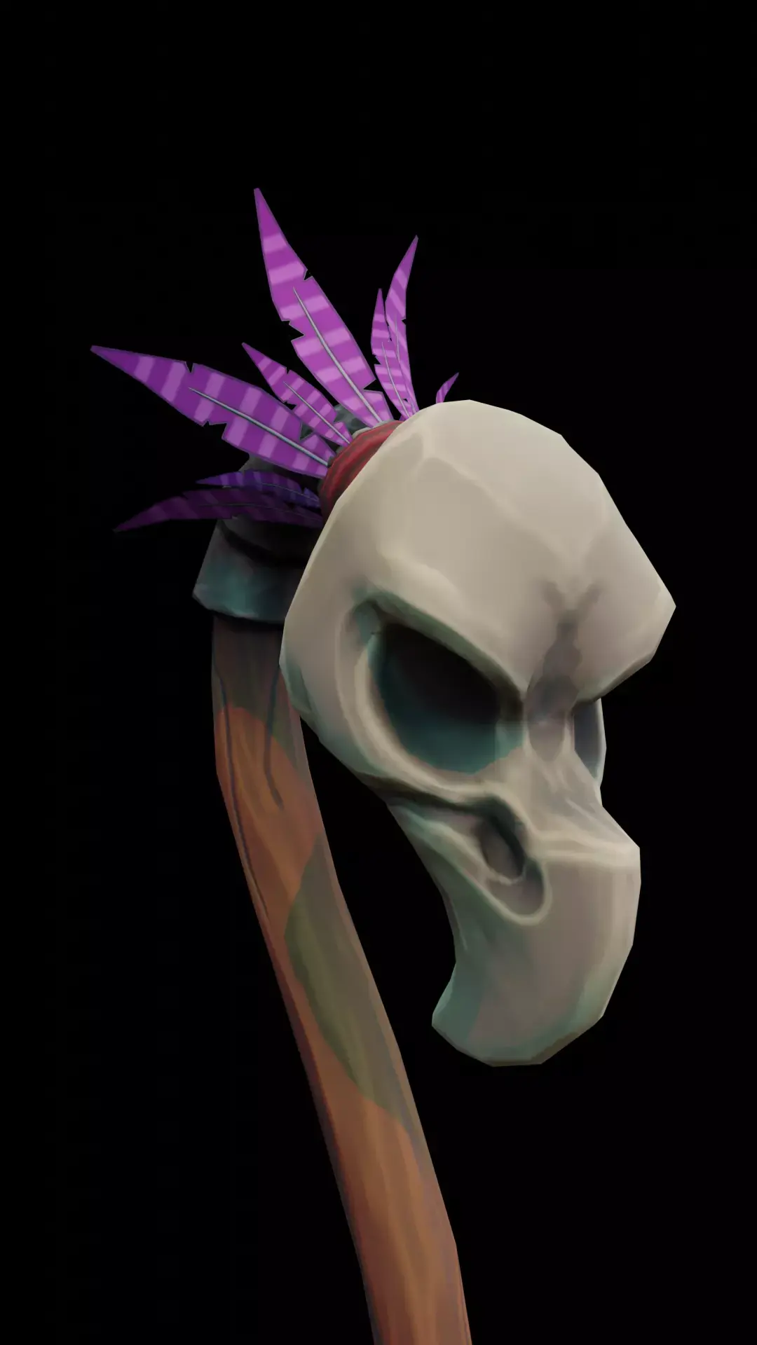 Stylized  Scepter  Low-poly 3D model