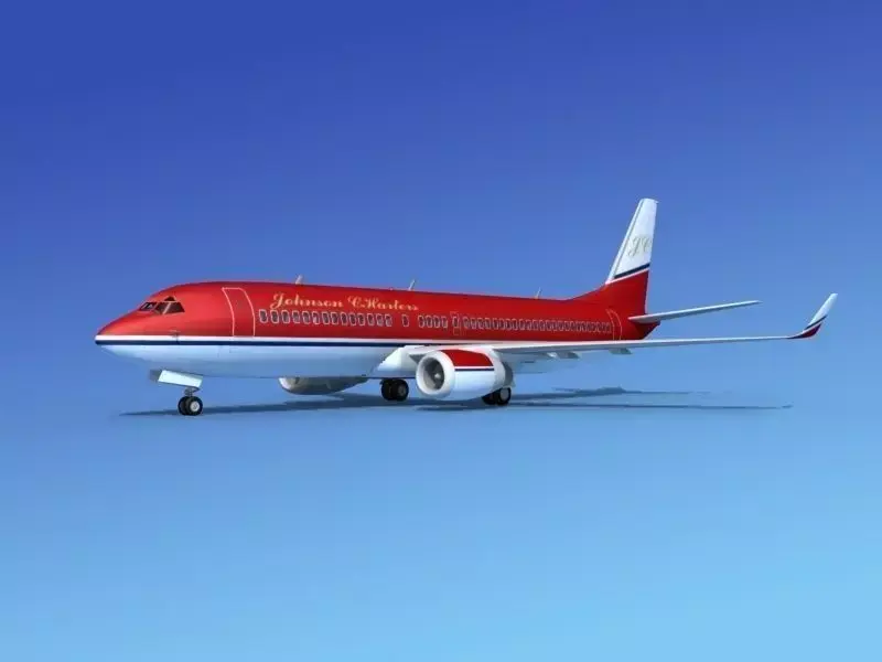 Boeing 737-800 Johnson Charter 3D model