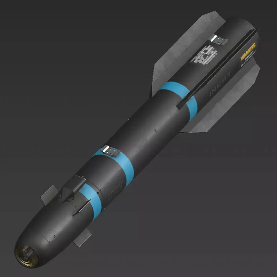 Helfire Missile Low-poly 3D model