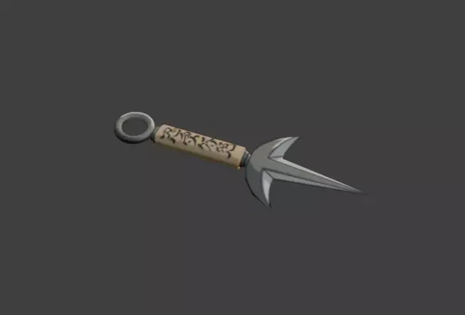 Raijin Dagger Low-poly 3D model