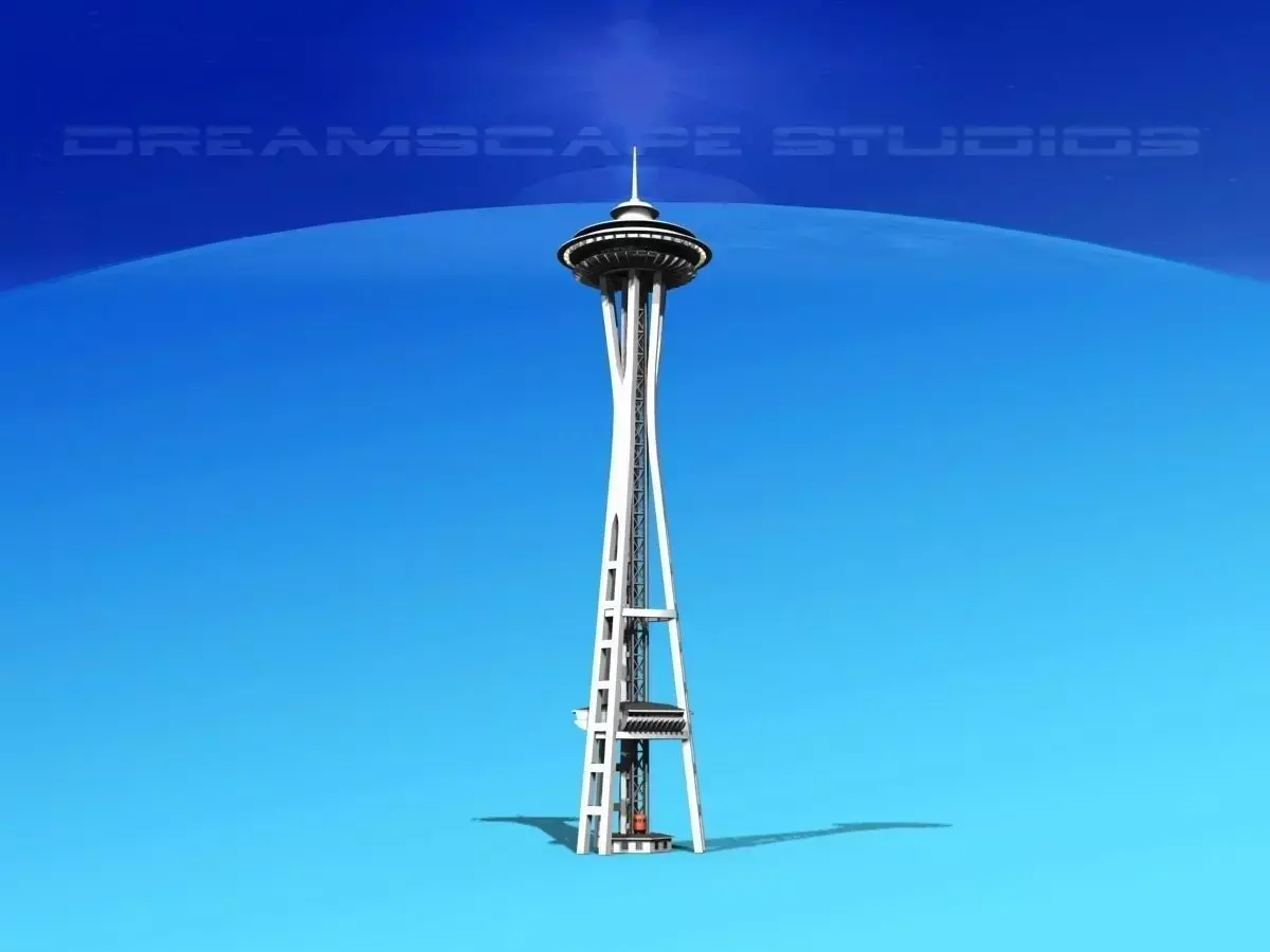 Seattle Space Needle 3D model purchase