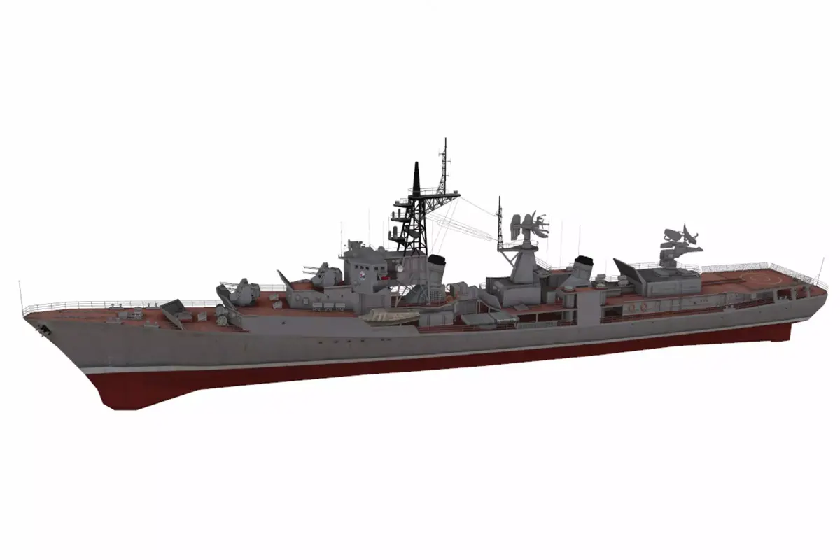 Kanin-class destroyer Low-poly 3D model