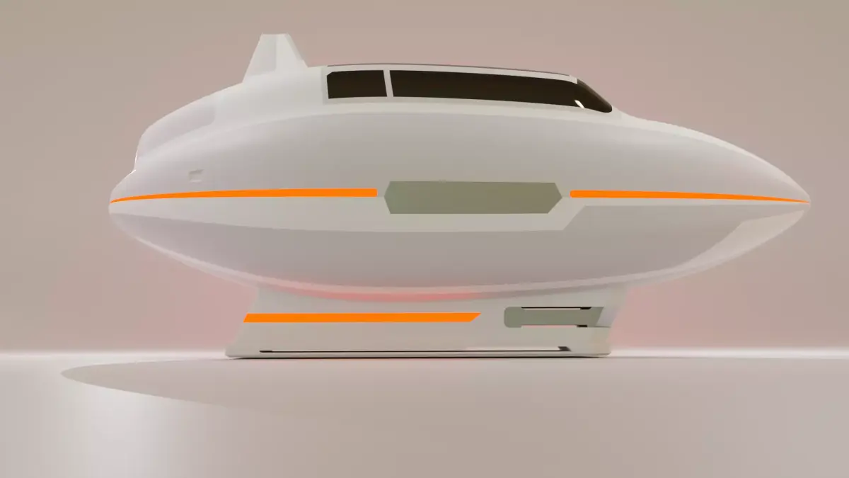 Spaceship  Sci-Fi 3D model 3D model
