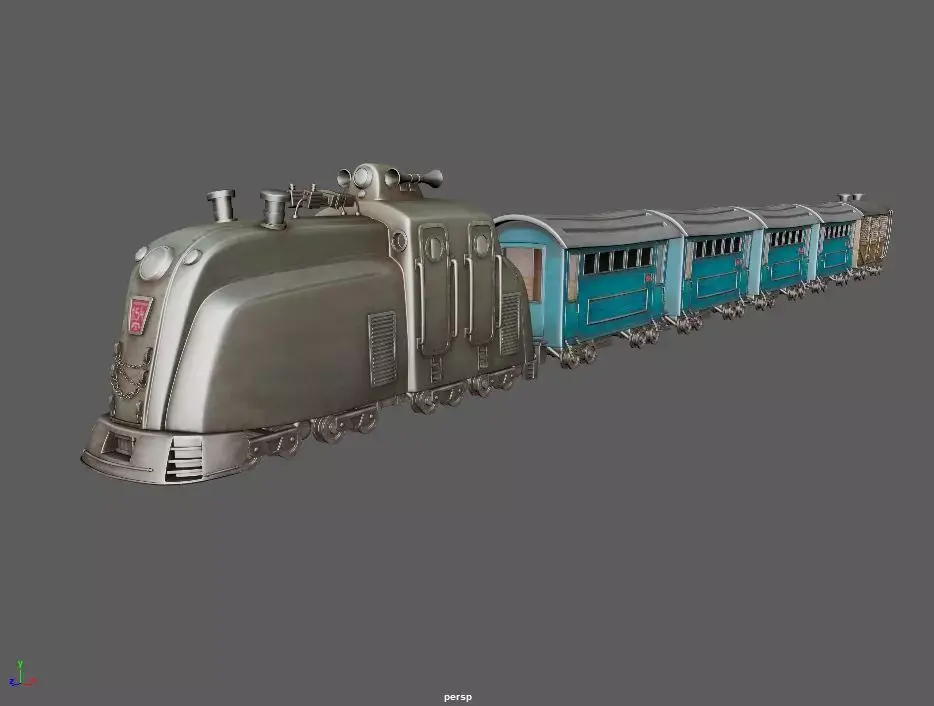 TOON Train 3D model