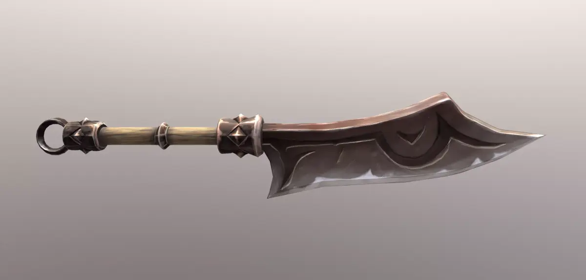 Knif Axe World of Warcraft Weapon Low-poly 3D model