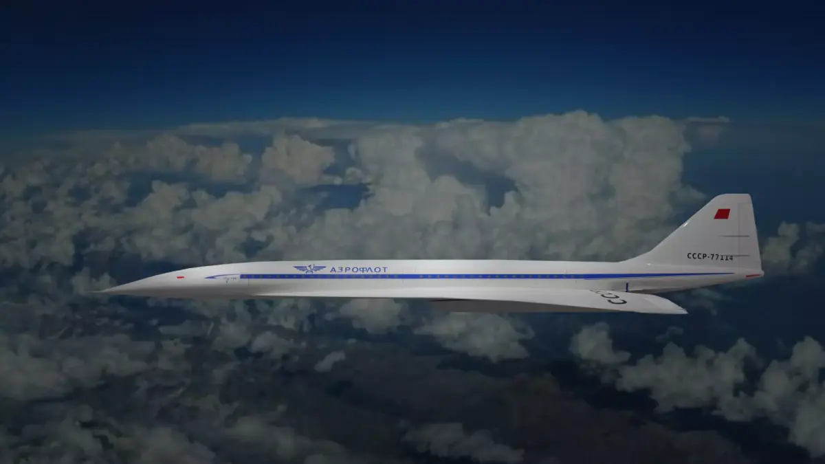 Tupolev TU 144 3D model