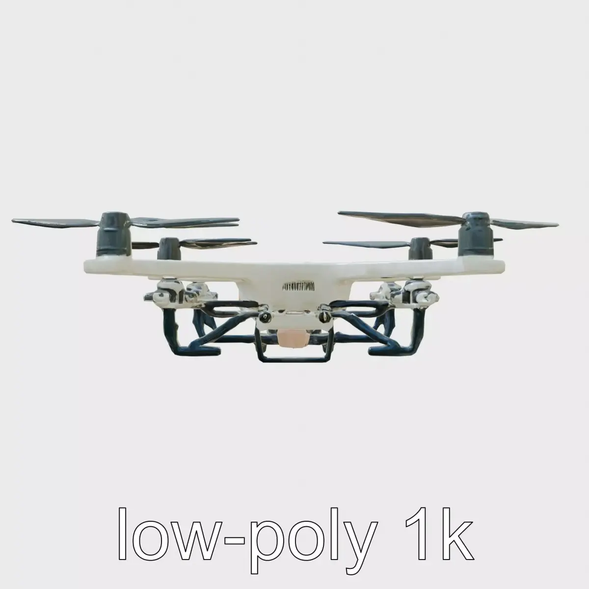 Tactical UAV Precision Replica with Removable Panels Low-poly 3D model