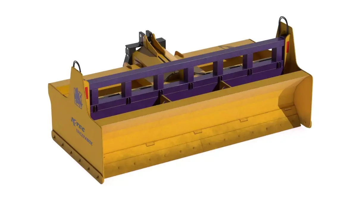 K-Tec Tricerabox 3-Point Hitch Box Blade 3D model