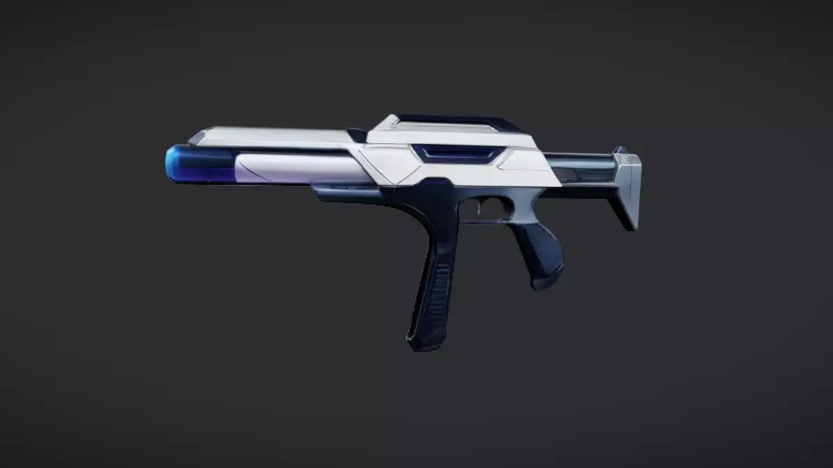 futuristic sci-fi handgun 2 3D model