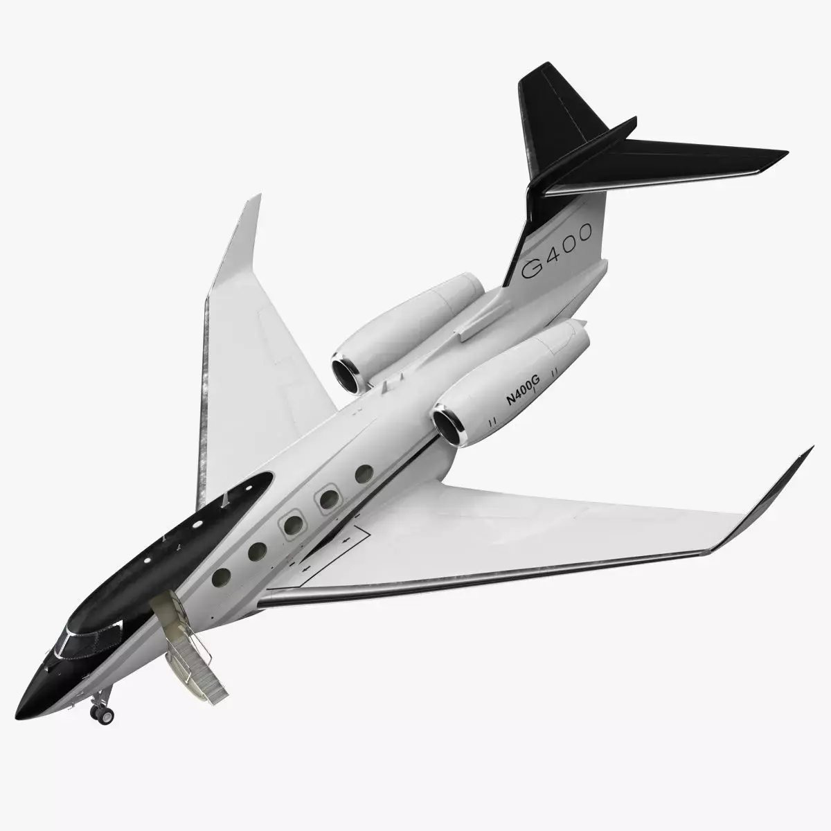 Gulfstream G400 Business Jet Rigged 3D model